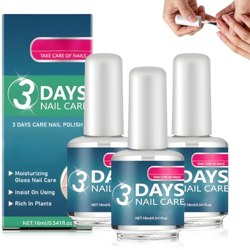 3 PCS 3 Days Nail Care, Keratin Amino Acid NailCare, Nail Strengthening & Hydrating Serum for Daily Nail Care (16ml)