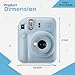 FUJIFILM INSTAX Mini 12 Holiday Bundle 2025 | with Extra Instax Mini Film + 4 Pk AA Batteries & Sunshine Photo Microfiber Cleaning Cloth (10 Items) (80 Sheets, Pastel Blue)