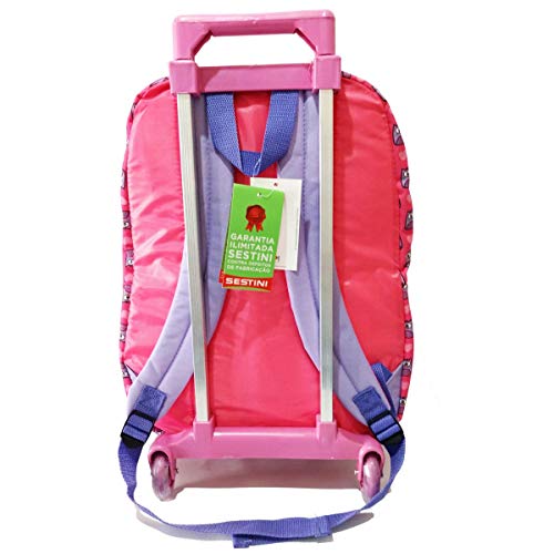 Kit Mochila Infantil Bubu Corujinha Tam G Rodinhas Promoção