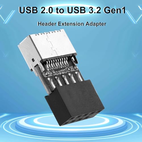 Adaptadores USB 3.2 Gen 1 Header 9Pin a Tipo-E/USB C, 2 pcs miniatura 3