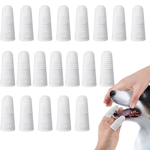Paquete de 20 cepillos de dientes para perros,Higiene dental para perros,para Limpieza dental para perros y gatos