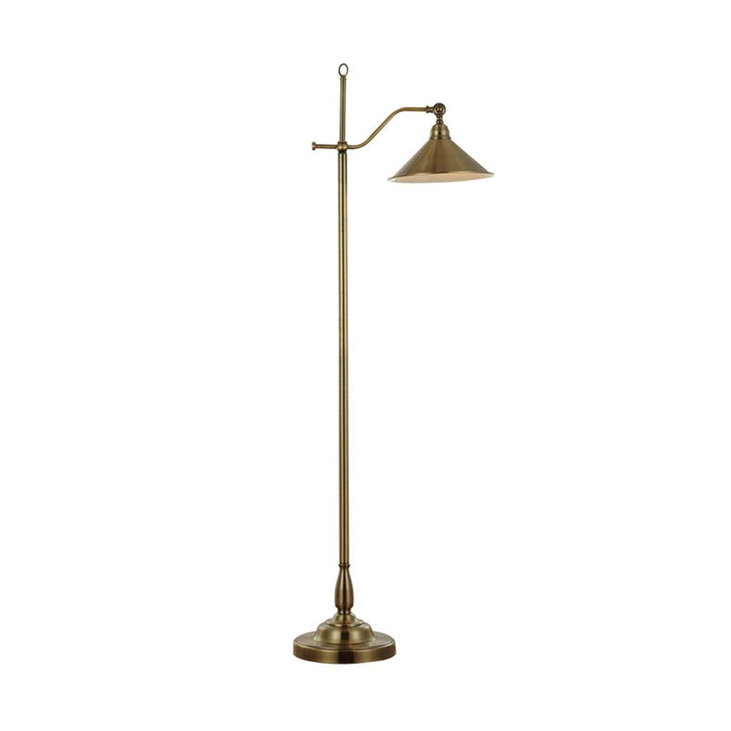 RUXMY Modern Floor Lamp Adjustable Swing ArLED Nordic Simple Decoration Home Living RooStudy Reading Lamp/Vertical Light n (Color : Bronze, Size : 25cm*160cm)