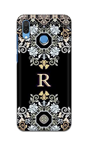 Image of PRINTFIDAA Name II Initial II Letter Floral Pattern Alphabet R Printed Designer Hard Back Case Cover for Honor Play, COR-AL10, COR-L29, COR-L09 -(RP) MVN1007