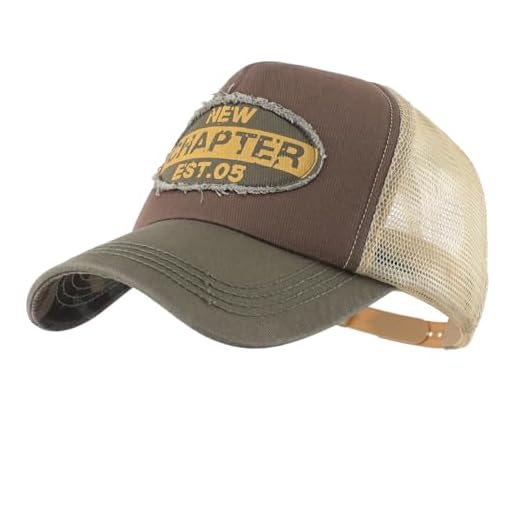 Decentron - Gorra de béisbol ajustable, de malla, para hombre, estilo vintage, Hombre, color Ejercito Verde, tamaño Medium