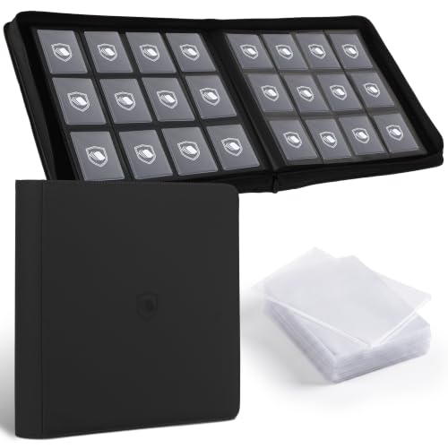 Image of Top Loader Binder 12 Pocket, Holds 480 Toploaders, 100 Toploaders INCLUDED