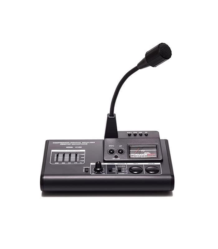 AV-908 Preamplificado con compresor y ecualizador gráfico para radio