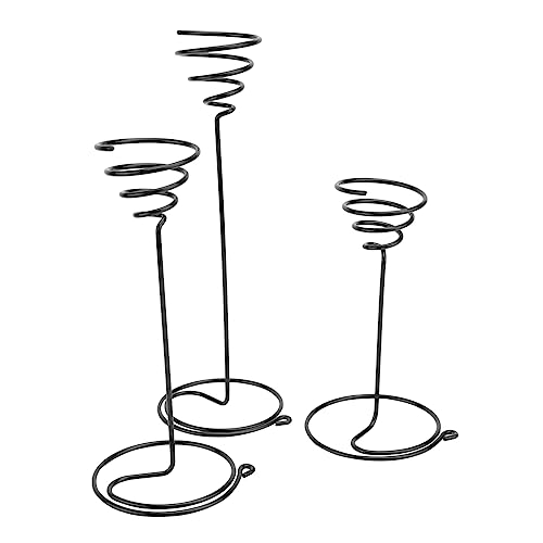 GARIOUANS Soporte de Flores en Espiral de Metal para Interior 3 Piezas Alta Decoración para Hogar Dormitorio y Oficina