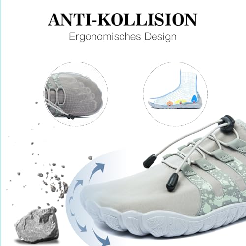 Image of Men's Hike Barefoot Quick-Dry Sports Shoes Wide Toe Aqua for Swim Diving Surfing Kayaking Pool Beach Walking