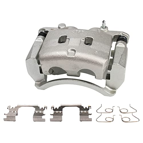 Image of TRQ Front Left Brake Caliper w /Bracket Drivers Side