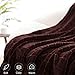 Bertte Plush Throw Blanket Super Soft Fuzzy Warm Blanket | 330 GSM Lightweight Fluffy Cozy Luxury Decorative Stripe Blanket for Bed Couch - 50