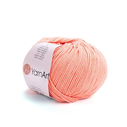 Image of YarnArt Genius Soft Cotton Acrylic Blend Yarn - Amigurumi, Crochet and Knitting -%55 Cotton-45% Acrylic, Craft Yarn for Kids and Adults Garments, Baby Items and Accessories, 174 yds / 50 g