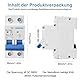 2 Stück DC Trennschalter PV Anlage, 500V 63A 2 Polig Solar Leitungsschutzschalter, Sicherungsautomat Schutzschalter für Photovoltaik-Systeme, Schutzluftschalter 35mm DIN-Schienenmontage