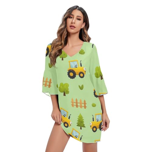Robe d'été hawaïenne en coton léger pour vos pique-niques et vacances
