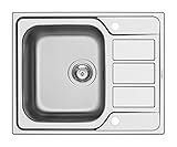 Qualitäts-Spüle in zeitgemäßem Design für kleinere Haushalte. Modern gestaltete Abtropffläche. Hochwertig verarbeitet.