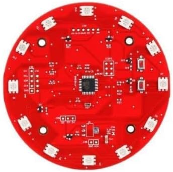 12 SMD RGB LED Ring for MWC APM Flight Controller I2C Bus Atmega 168P for Night Flight of Aircraft Dia 87mm 45MM*45MM