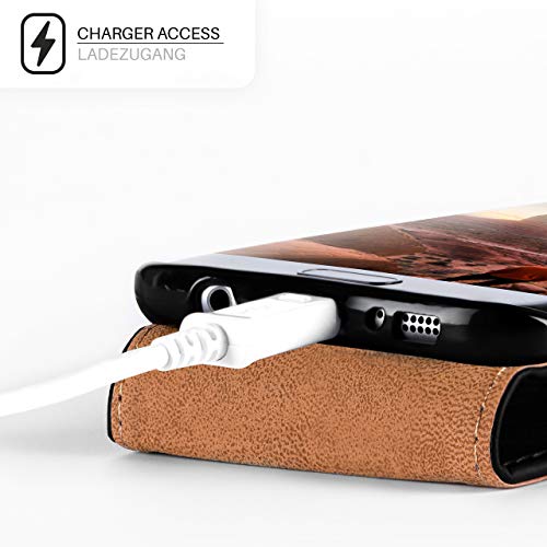 moex Flip Case met beschermfolie voor Nokia 6 - mobiele telefoonhoes inklapbaar, zwart - Afbeelding 4