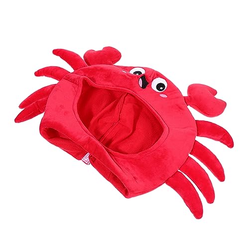 FOMIYES 1Pc Funny Crab Headgear Hat Lightweight Crab Party Hat for Halloween Costume Parties Stage Performances Adorable Photo Prop with Realistic Design