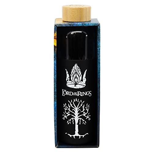 Stor GLASS BOTTLE WITH SILICONE COVER 585 ML LORD OF THE RINGS BLACK FOREST YOUNG ADULT, Multicoloured - Image 4