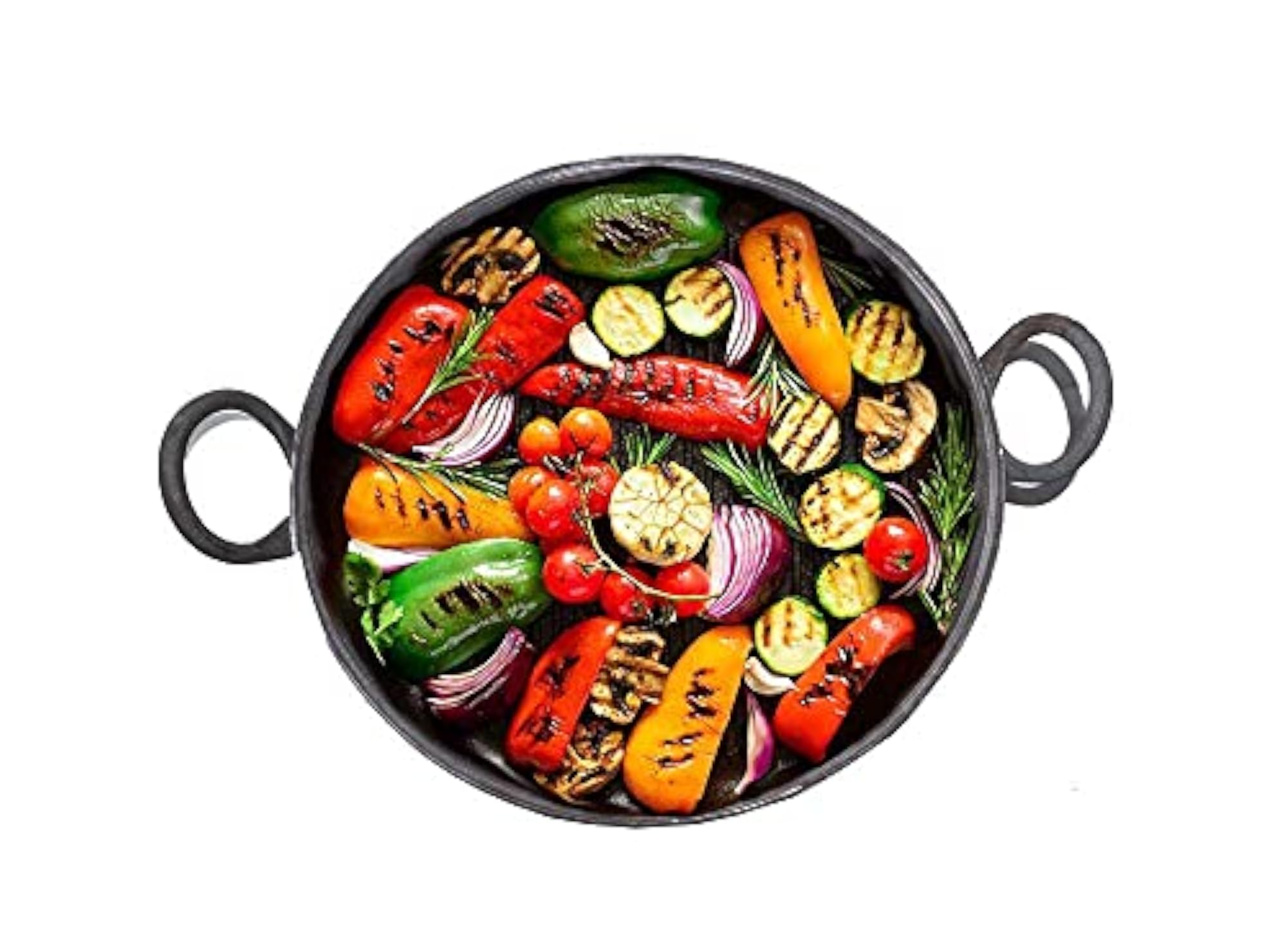 10 Inch Iron Kadhai with Large Handle for Cooking