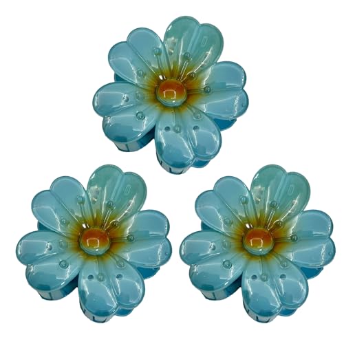 yuchdzexu Pinza para el pelo con flores, accesorios para peinados, accesorios para el cabello Hawai para mujeres y niñas, para viajes, vacaciones, verano, playa, vacaciones