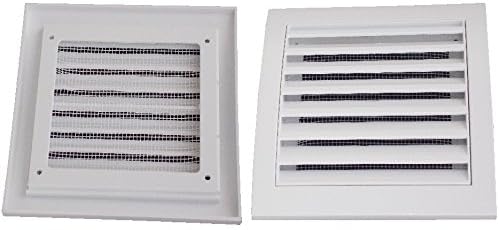 Air Ventilation Plastic Grill Cover 148mm x 153mm/White
