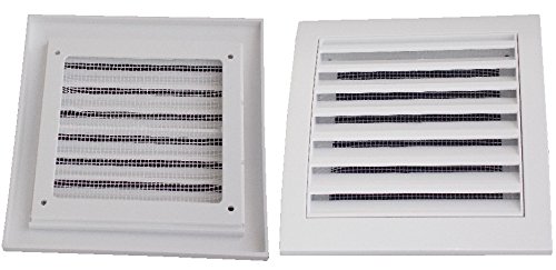 Homehobby White Air Ventilation Plastic Grill Cover 148Mm X 153Mm