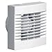 AirVent 459294 un Axial Ventilateur d'extraction d'air avec hygrostat et à tirette fixation murale – 100 mm/10,2 cm
