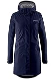 Maier Sports Damen Hannali Mantel, atmungsaktiver Wintermantel mit Kapuze, Outdoor-Jacke