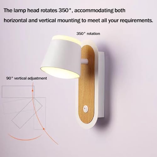 Luz de pared LED con interruptor integrado para iluminar pasillos oscuros eficazmente 2