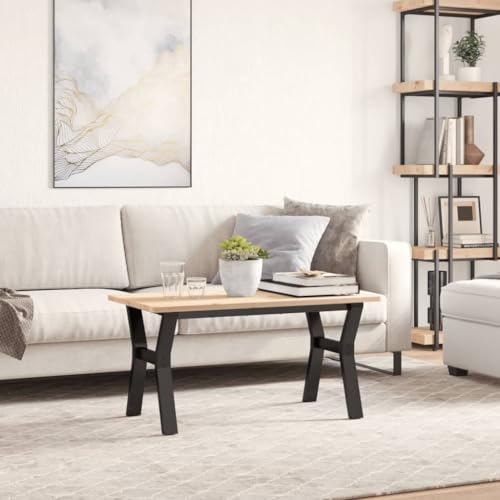 Pieds de table en Y avec plaque pré-percée pour montage facile de table basse - 5
