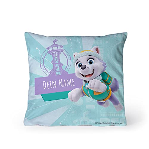 PICANOVA – PAW Patrol Everest Kissen mit Name 60x60cm – mit...