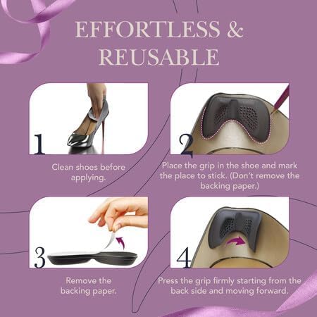 Image of Ballotte Premium Heel Cushion Pad Heel Grips for Women Shoes Back of Feet Pads for Shoes that are Too Big Foot Inserts for Women & Men Arch Support Grips for Better Mobility (Multicolor 3m (12 Pack)