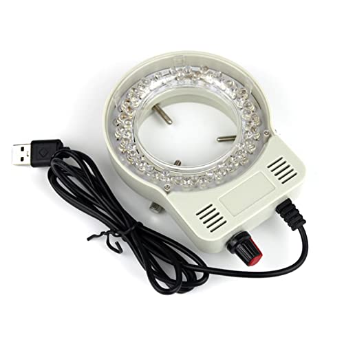 Lames de microscope et éclairage annulaire USB LED pour caméra et loupe - 2