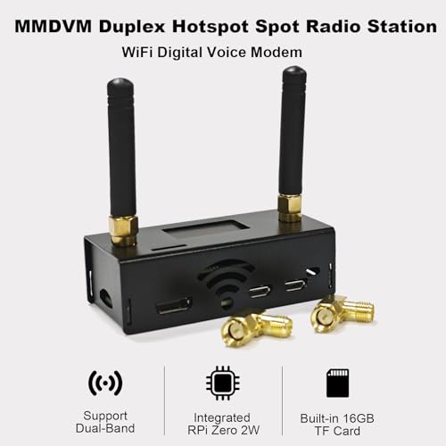 Image of AURSINC Upgraded MMDVM Duplex Hotspot Spot Radio Station WiFi Digital Voice Modem Work Contained with Raspberry Pi Zero 2W, Supports C4FM YSF POCSAG NXDN DSTAR P25 DMR, Pi-Star /WPSD
