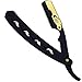 Black & Gold Straight Razor, Durable Straight Edge Razor, Professional Single Edge Barber Razor, Shaving Razor"GREY Brand"