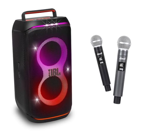 JBL PartyBox Club 120 Party Speaker & divvi Mic w/case