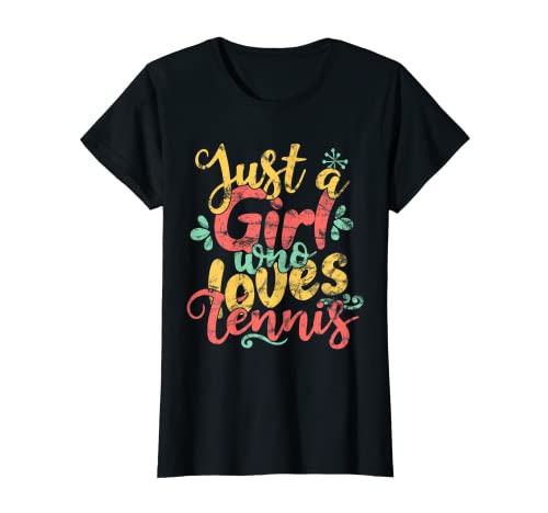 Regalo de Just A Girl Who Loves Tennis Camiseta