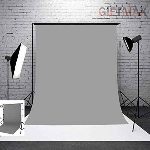 Image of GiftMax 8 x10 FT Grey Color LEKERA Backdrop Photo Light Studio Photography Background (Grey Cloth)