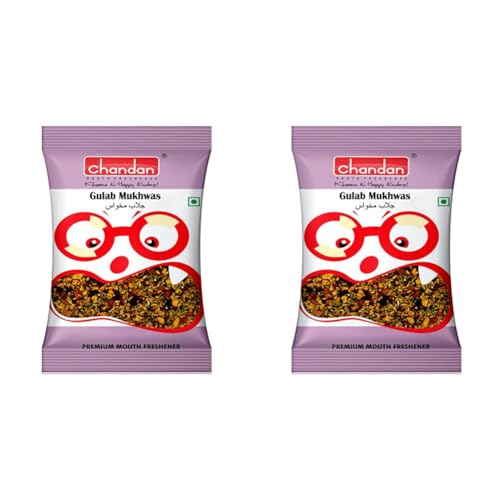 Image of Chandan Mouth Freshener Gulab Mukhwas | 100g | Contains Rose Flavoured Mukhwas from Rose Petals (Pack of 2)