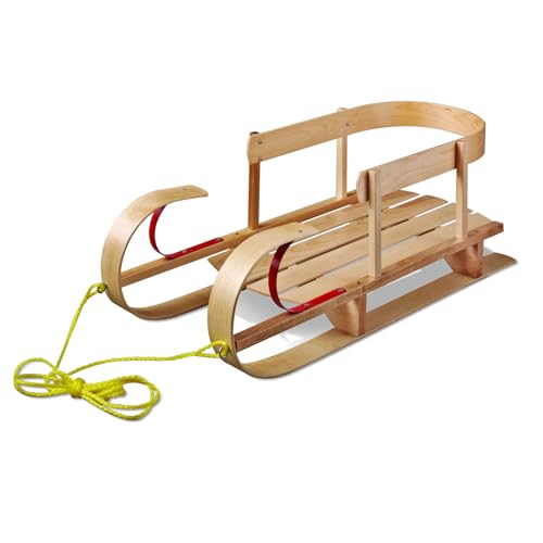 Paricon Kindersleigh Sled, Wood, 35.5-Inch x 14.5-Inch x 13-Inch (B32)