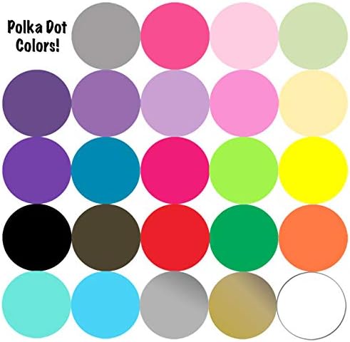Miniatura 7 de Calcomanías de pared de lunares (63) calcomanías de decoración de pared para habitación de niñas, puntos de pared, círculo de vinilo para despegar y