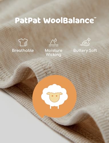 PATPAT Tencel & Wool Blend Baby Sleeper Gown for Newborn Boy Girl Infant, Knotted Sleep Sack as Premium Gift for Baby3