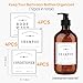 HVSWLY 12PCS Bathroom Labels for Bottles,Minimalist Bathroom Organization Labels,Waterproof Bottle Labels for Shampoo Conditioner Body Wash(White)