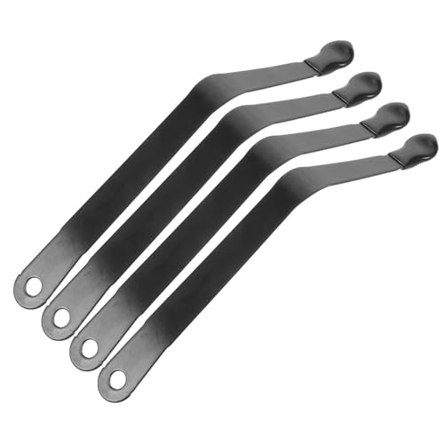 HEALEEP Pinzas de Resorte para Atril de Libros de Cocina, 4 Piezas de Acero al Manganeso, Clips Antideslizantes para Sujetar Páginas de Partituras y Recetas, Ideales para Uso en