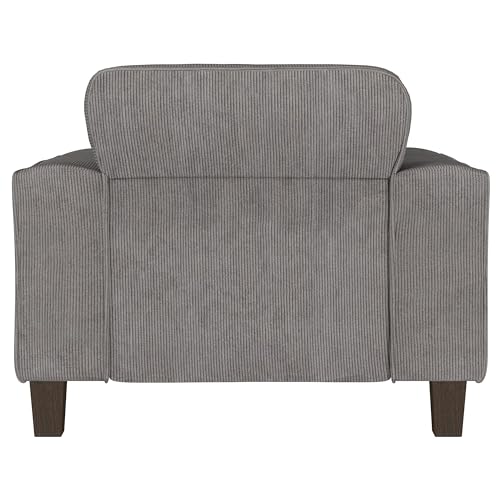 Sillón con tapizado suave y línea moderna gris miniatura 6