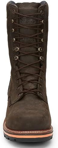 Chippewa Mens Thunderstruck Logger Insulated Nano 10 Inch Composite Toe Work Safety Shoes Casual - Brown - Size 11.5 EE | Image 4