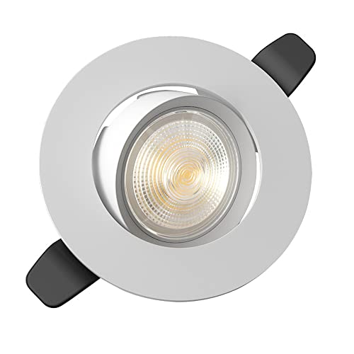 Foco LED, luz descendente LED de 5 W y 7 W, luz empotrada de Techo, Panel LED Redondo de 3 Pulgadas, iluminación descendente para Dormitorio, Cocina, lámpara descendente de interio