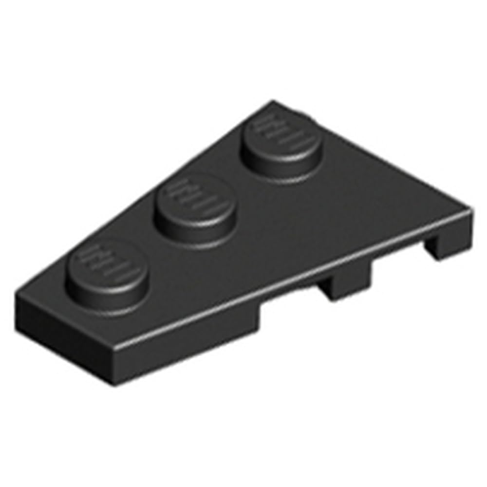 LEGO Wedge, Plate 3 x 2 Left, Part 43723, Choose Your Colour, Part 43723, Choose Your Colour (Black, 10, count)