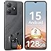 OSCAL Smartphones 2025 Android 15, 12GB+128GB/2TB TF Handy, 6.56'' HD+ 90Hz Smartphone Ohne Vertrag, 13MP+8MP, 5000mAh, Dual SIM/OTG/GPS/Fingerabdruck/G... AI/2 Jahre Garantie