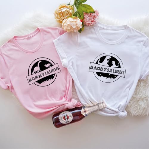 Family Mamasaurus Dadasaurus T-Shirts, Mens Dinosaur Shirts, Mama Shirts, Daughter, Dad and Son Matching Shirts, Dino Tees for Women, Men, Sister, Brother, Ideas, Mom Daddy Tee4